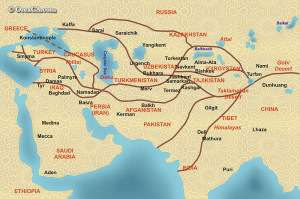 Hodvábna cesta, iranreview.org